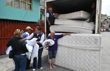 Apoyan a familias afectadas por lluvia en Naucalpan