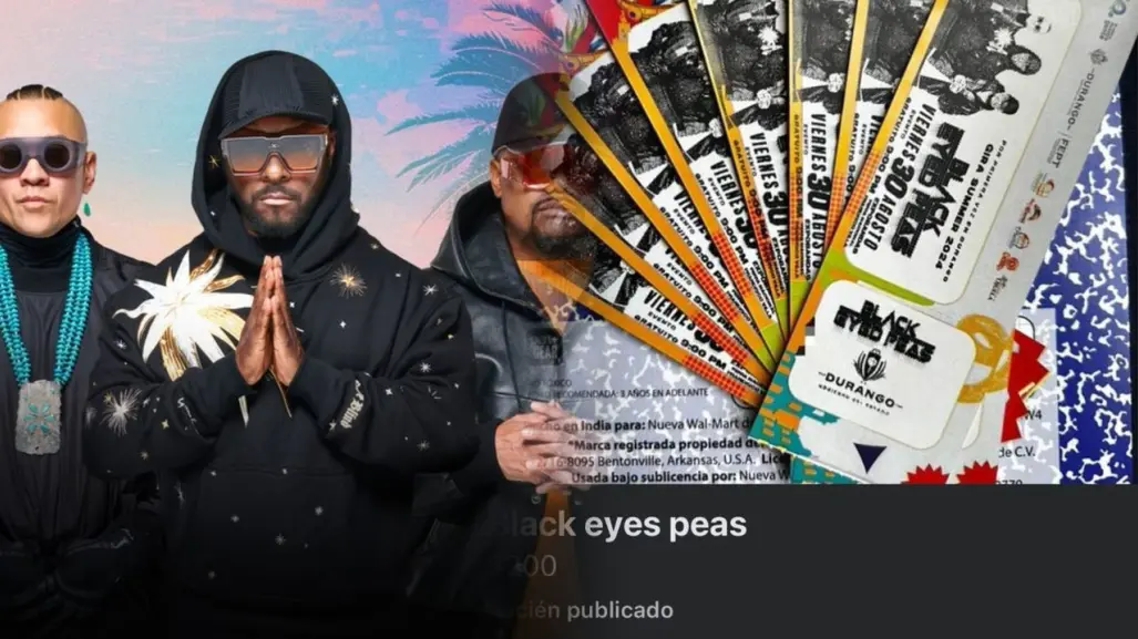 Ya hay revendedores para concierto gratuito de Black Eyed Peas en Durango