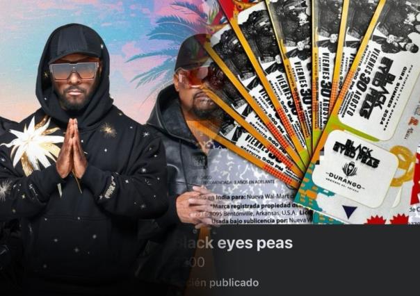 Ya hay revendedores para concierto gratuito de Black Eyed Peas en Durango