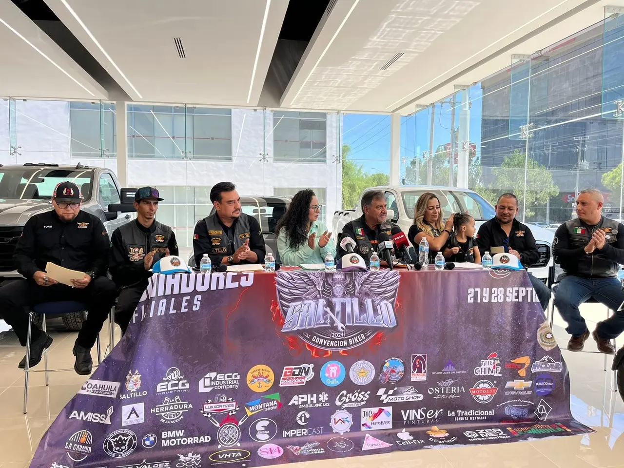 Rueda de prensa del XXII Festival Internacional de Motociclismo. Foto de Marco Juárez.