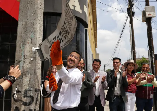 Martí Batres encabeza el renombramiento de la calle Gustavo Díaz Ordaz