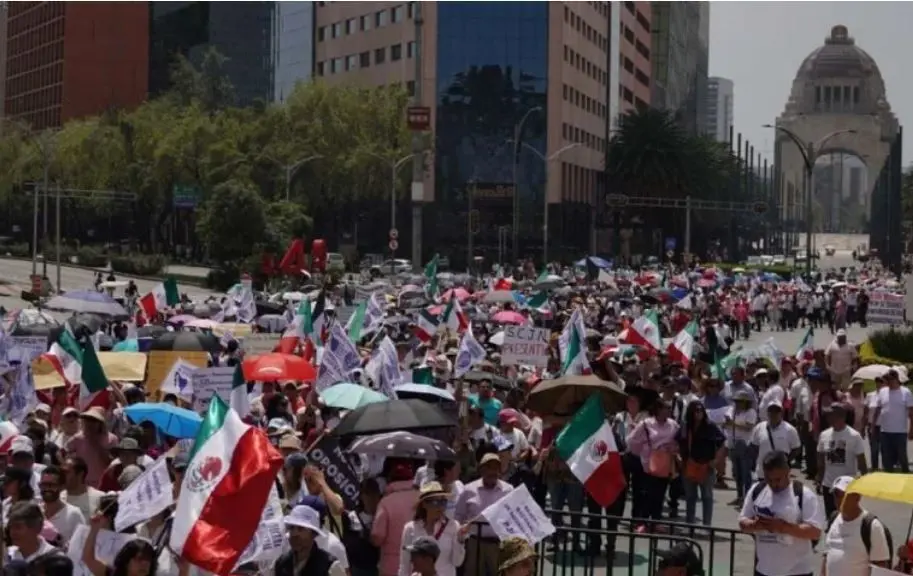 Marcharon cientos de trabajadores del Poder Judicial. Foto: redes sociales