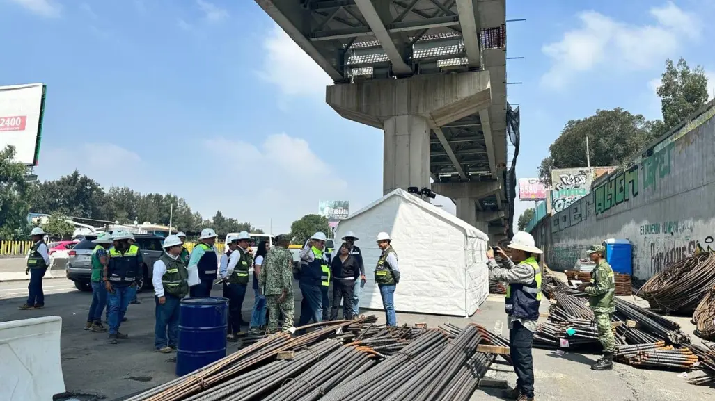 Supervisa Delfina Gómez obras del Trolebús Santa Martha-Chalco