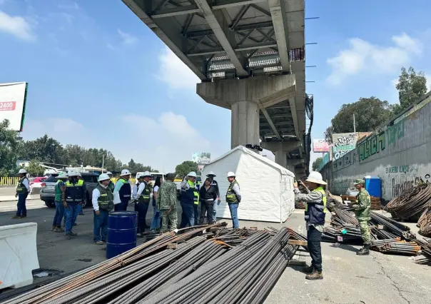 Supervisa Delfina Gómez obras del Trolebús Santa Martha-Chalco