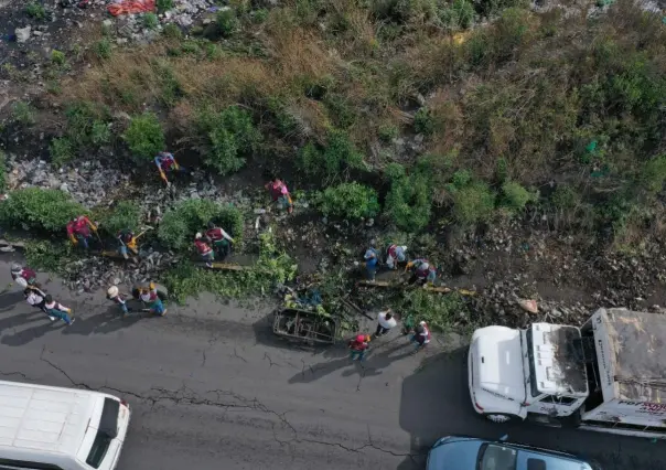 Nezahualcóyotl: Arman jornada de limpieza en Bordo de Xochiaca