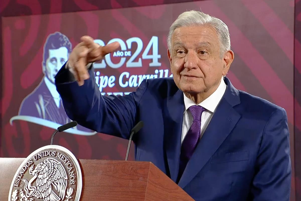 AMLO habla sobre el regreso a clases. Foto: SS de conferencia de prensa