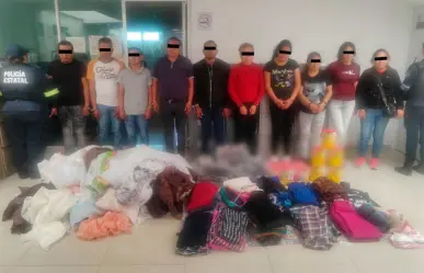 Desmantelan banda de presuntos ladrones, hay diez detenidos