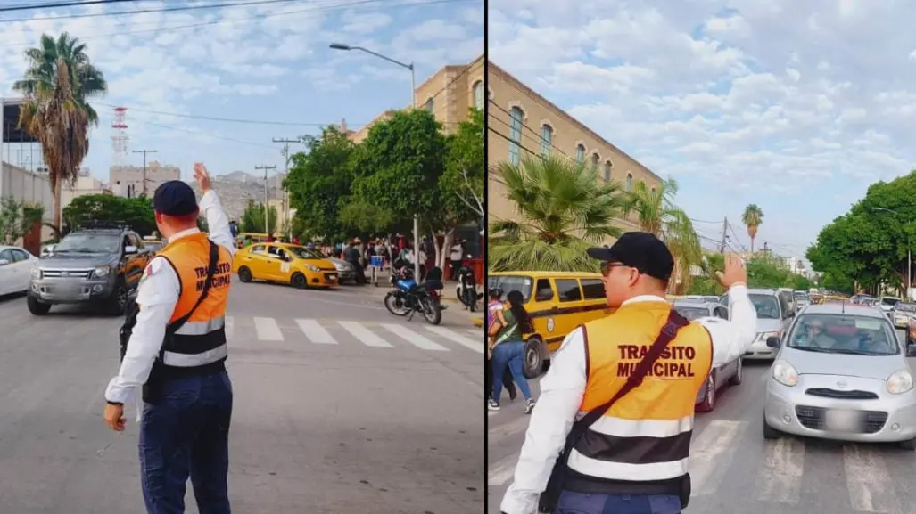 Despliegan a más de 100 agentes viales en Torreón por regreso a clases