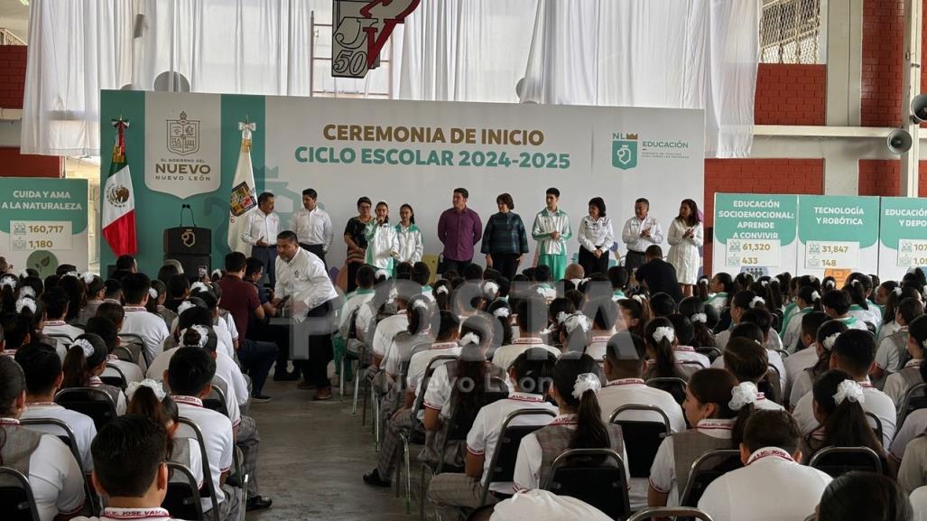 Arranca ciclo escolar 2024-2025 con más de un millón de alumnos de NL