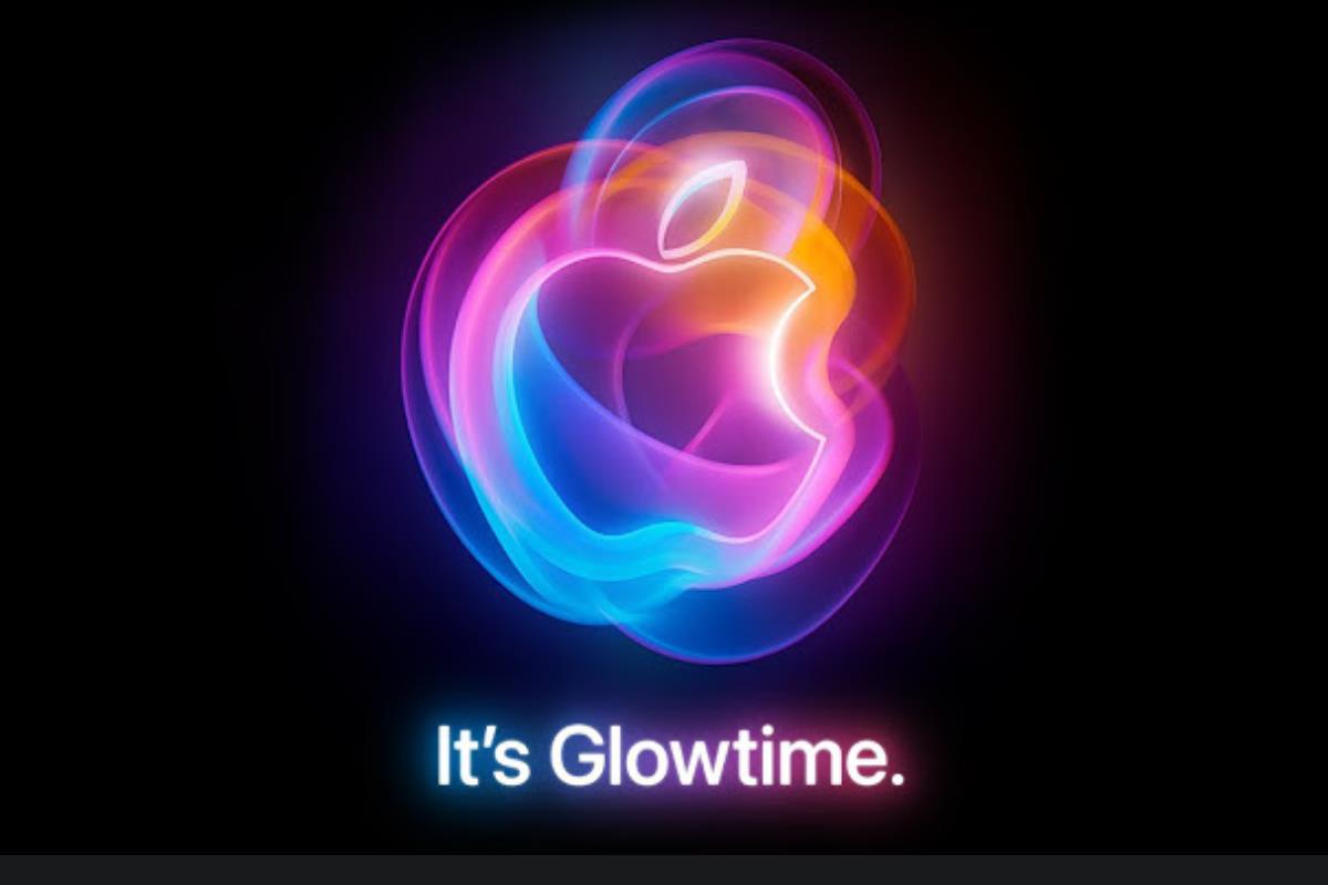 Logo de Its Glowtime del Apple Event. Foto: Apple