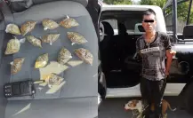 Cae hombre con drogas y moto robada tras persecución en Juárez, Nuevo León