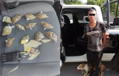 Cae hombre con drogas y moto robada tras persecución en Juárez, Nuevo León