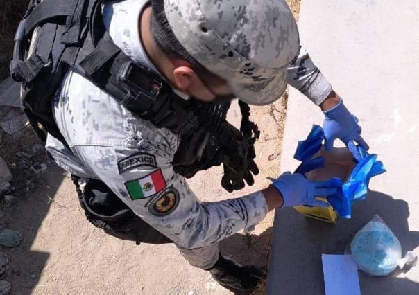 Guardia Nacional asegura bolsa de regalo con fentanilo en Baja California