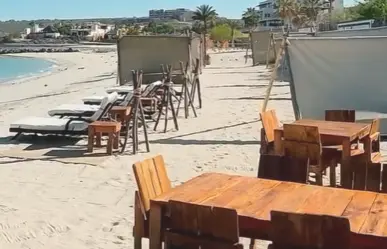 Ocupación ilegal de playa en La Paz: empresas sin concesión en El Caimancito