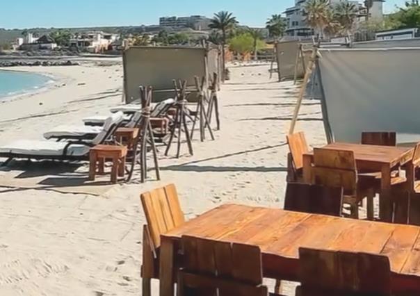Ocupación ilegal de playa en La Paz: empresas sin concesión en El Caimancito
