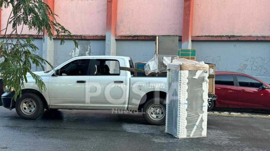 Hacen boquete en empresa para robar electrodomésticos en Monterrey