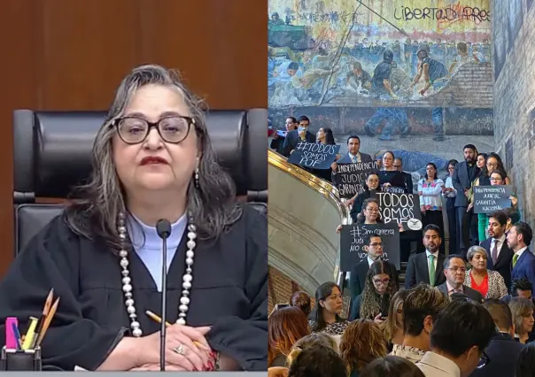 Trabajadores de SCJN se suman a protestas por reforma judicial; suspenden sesión