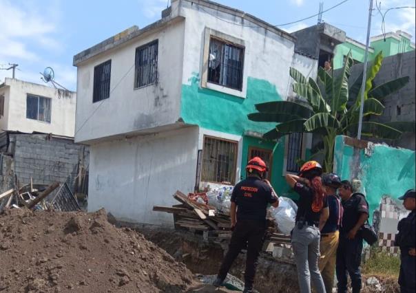 Muere una persona tras caerle una barda encima en Guadalupe