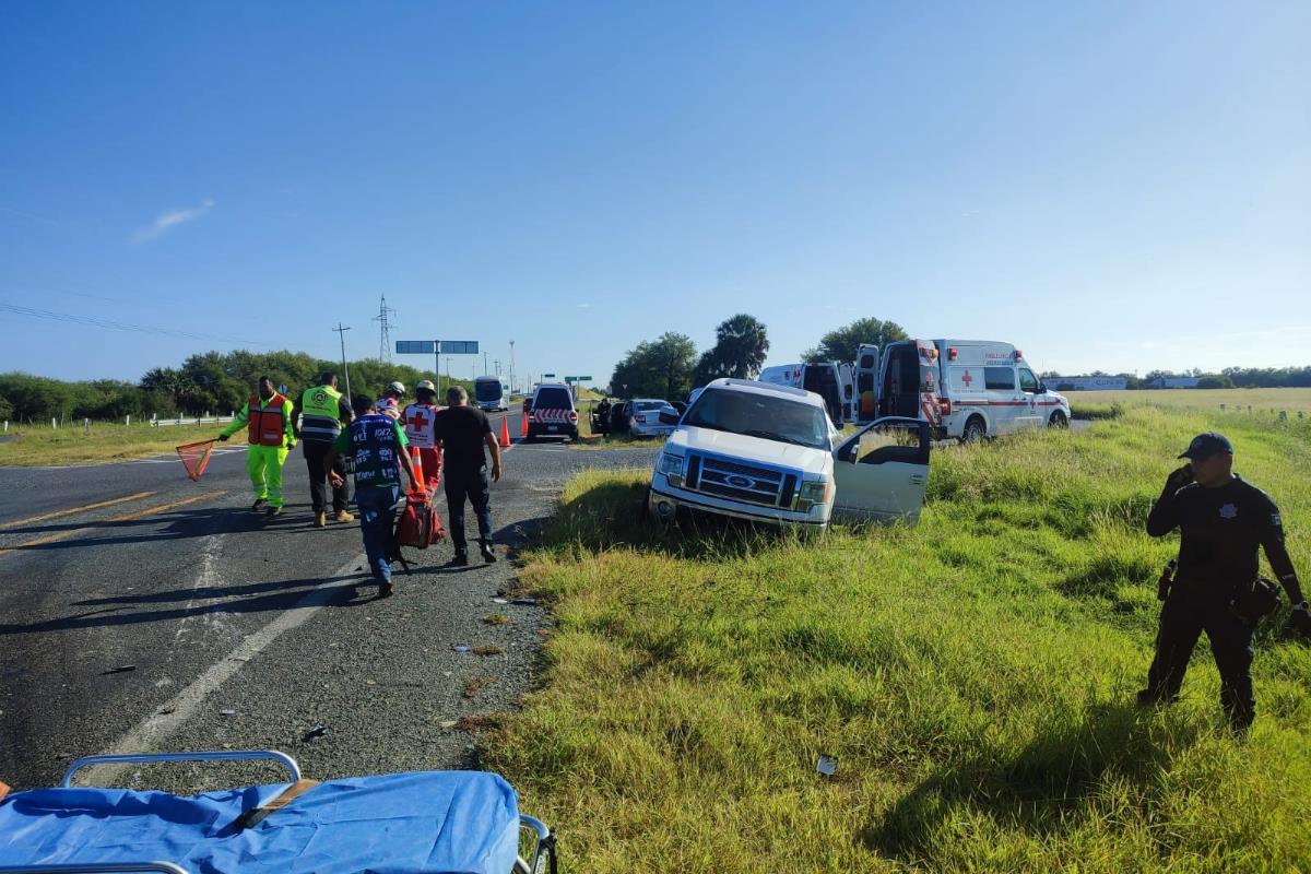 Cuatro mujeres lesionadas en accidente en la carretera Victoria- Matamoros