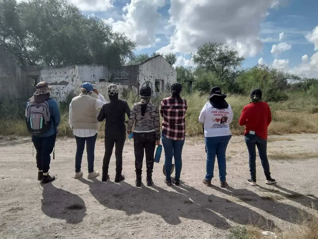 Por segundo día consecutivo, el colectivo Amor por los Desaparecidos en Tamaulipas ha logrado localizar un nuevo campo de exterminio, esta vez en el municipio de Matamoros. Foto: Redes sociales