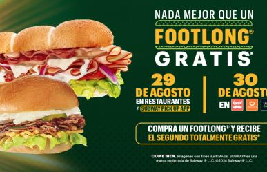 Duplica el placer con Subway: ¡Compra un Footlong y obtén otro gratis este 29 de agosto!