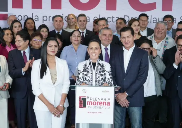 Claudia Sheinbaum festeja la incorporación de 66 senadores y senadoras de Morena