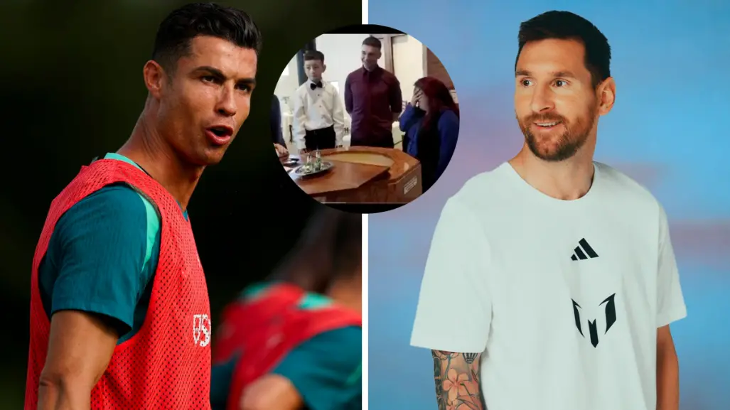 Niño dice que no quiere ser Cristiano en bautizo, quiere ser Messi | VIDEO