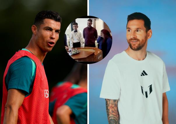 Niño dice que no quiere ser Cristiano en bautizo, quiere ser Messi | VIDEO