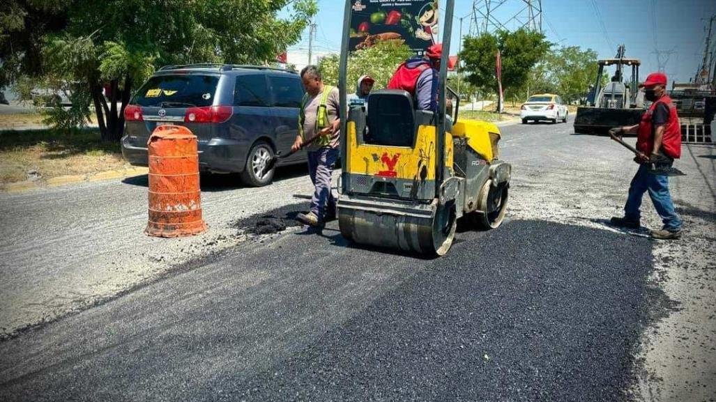 Francisco Treviño supervisa Programa Permanente de Bacheo en Juárez