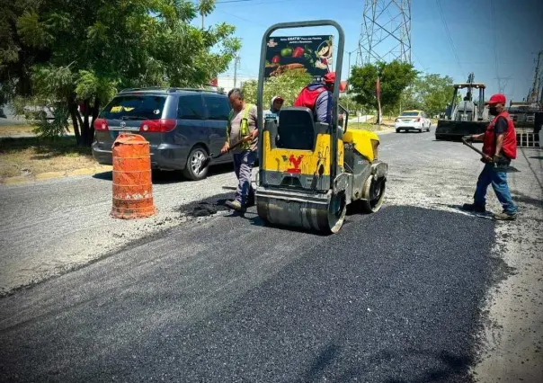 Francisco Treviño supervisa Programa Permanente de Bacheo en Juárez