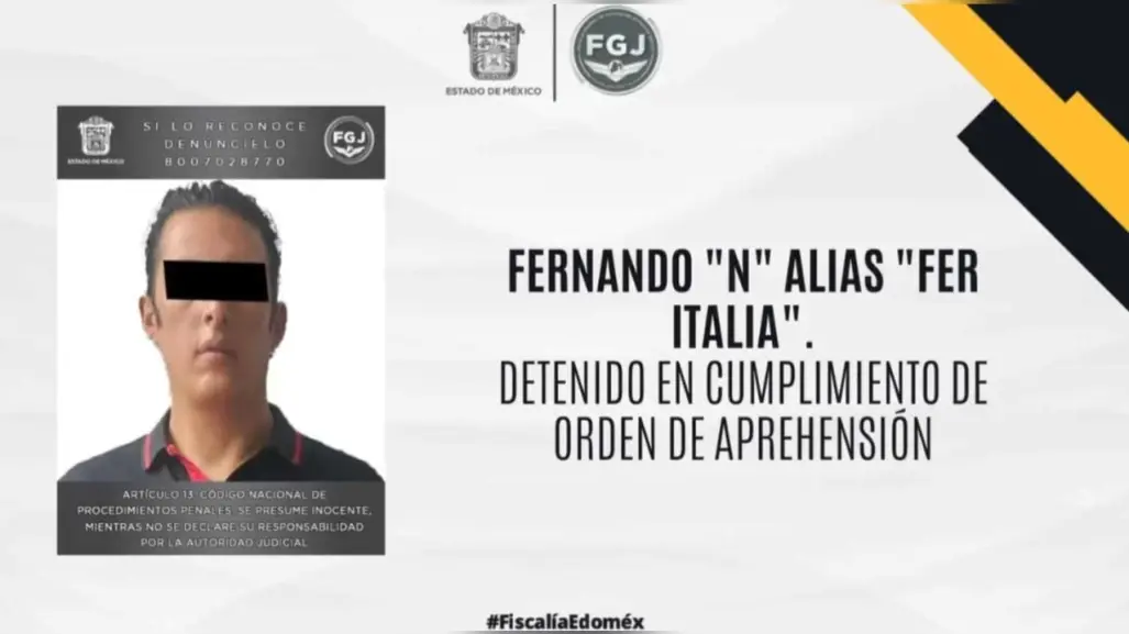 Detienen al influencer Fer Italia por violación