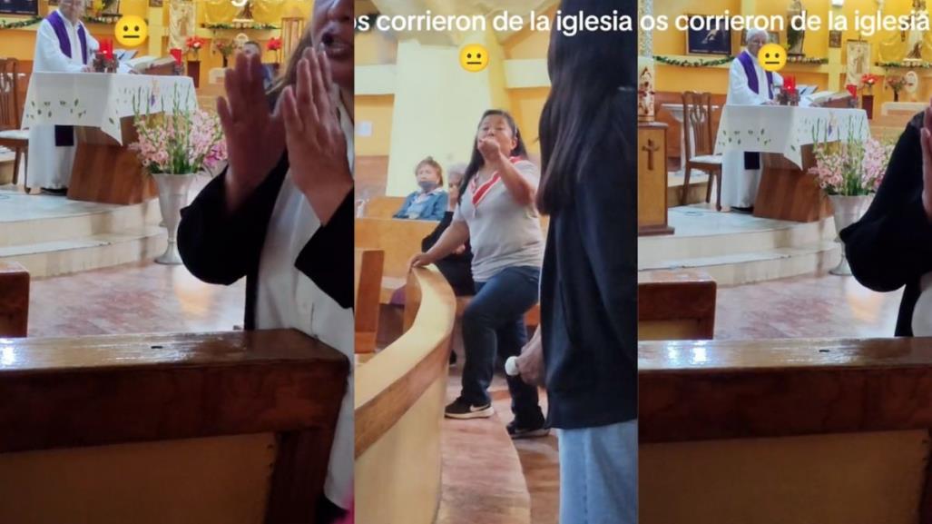 Sacerdote corre a mujer y a su bebé por hacer ruido en evangelio (VIDEO)