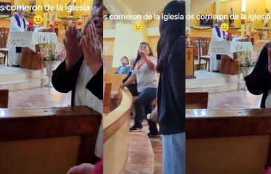 Sacerdote corre a mujer y a su bebé por hacer ruido en evangelio (VIDEO)