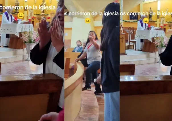 Sacerdote corre a mujer y a su bebé por hacer ruido en evangelio (VIDEO)