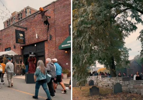 Halloween se apodera de Salem, Massachusetts así luce la ciudad | VIDEO