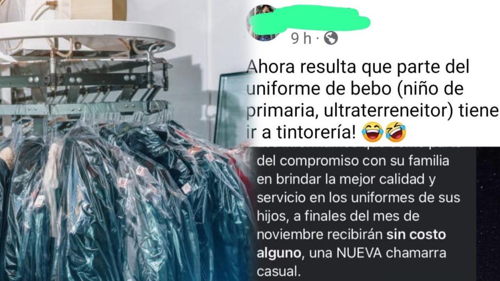 Exige escuela de Durango lavar uniforme ¡En tintorería!