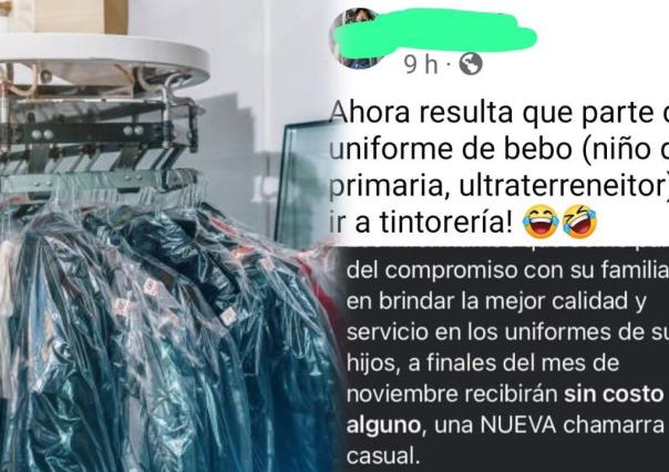 Exige escuela de Durango lavar uniforme ¡En tintorería!