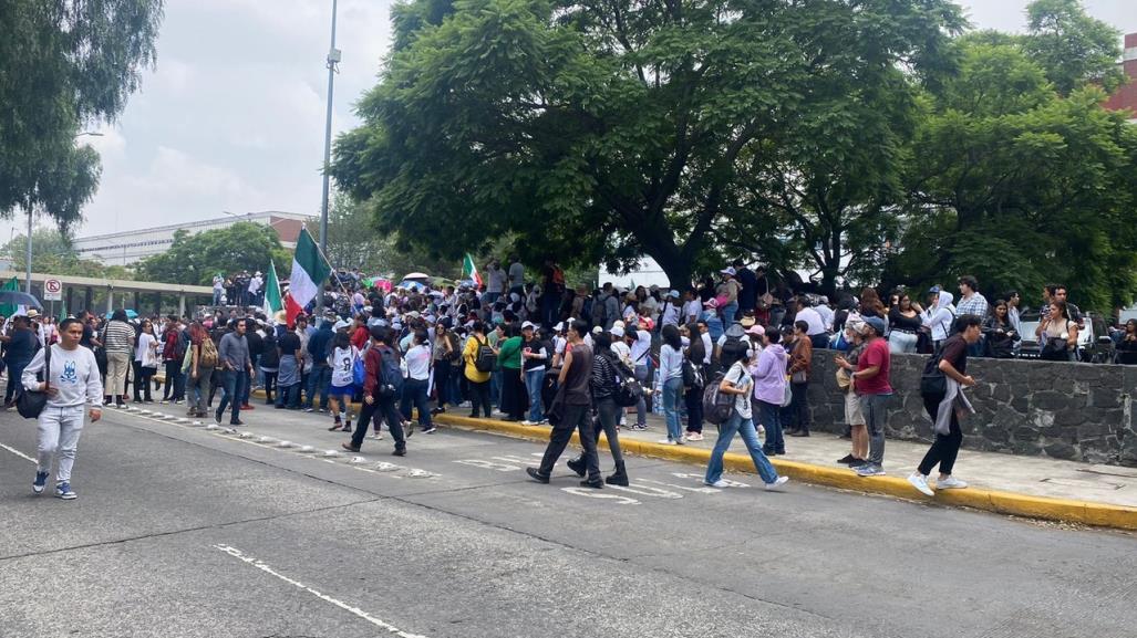 ¡Trabajadores y estudiantes contra la reforma al Poder Judicial! Marchan en C.U.