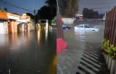 Fuertes lluvias en EdoMex: inundación, desborde de ríos y desgajamiento de cerro