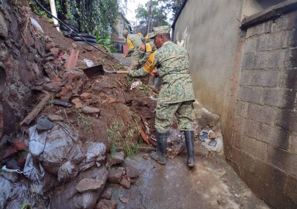 Implementan planes DN-III-E y GN-A en Tlalmanalco por deslave de cerro