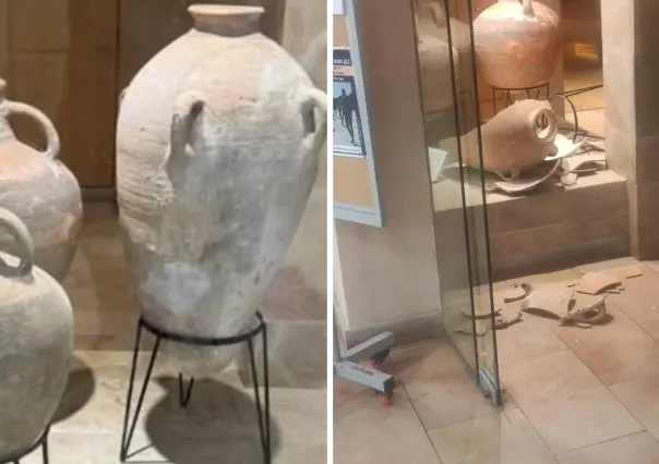 Niño rompe vasija de 3 mil 500 años de antigüedad en museo de Israel