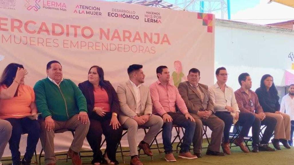 Lerma: Inauguran el Mercadito Naranja en apoyo a mujeres emprendedoras