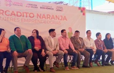 Lerma: Inauguran el Mercadito Naranja en apoyo a mujeres emprendedoras