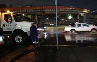 CDMX queda bajó el agua por fuertes lluvias y granizo; se reportan inundaciones