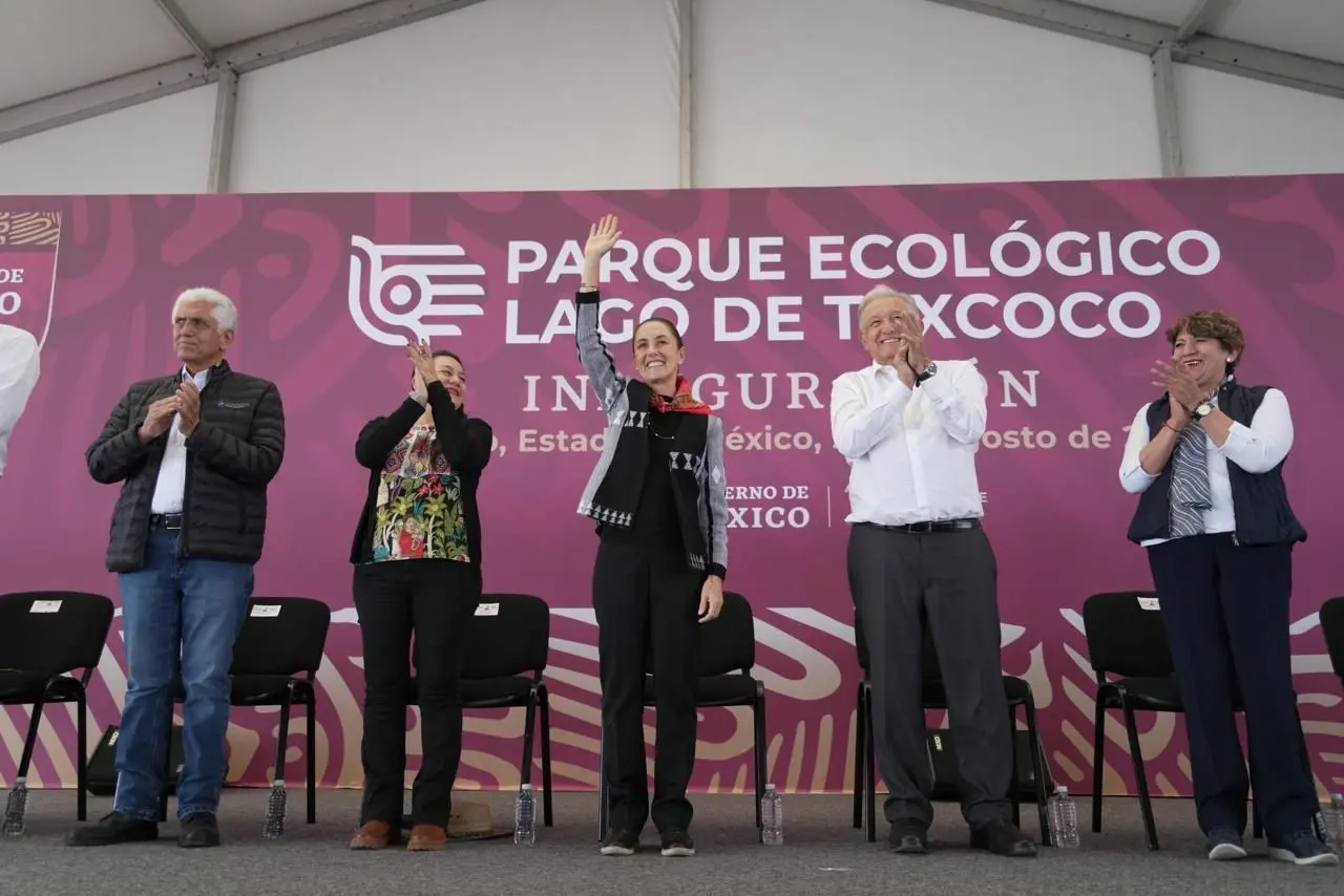 La Presidenta electa de México, Claudia Sheinbaum y el presidente Andrés Manuel López Obrador. Foto: Vocería Claudia Sheinbaum