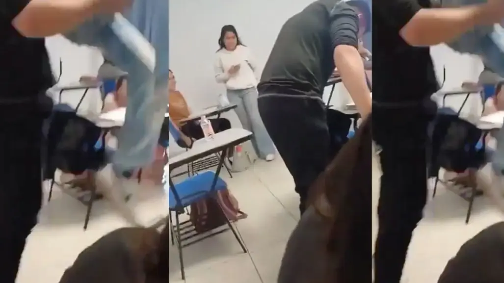 Estudiante de preparatoria azota contra el suelo a su compañero (VIDEO)