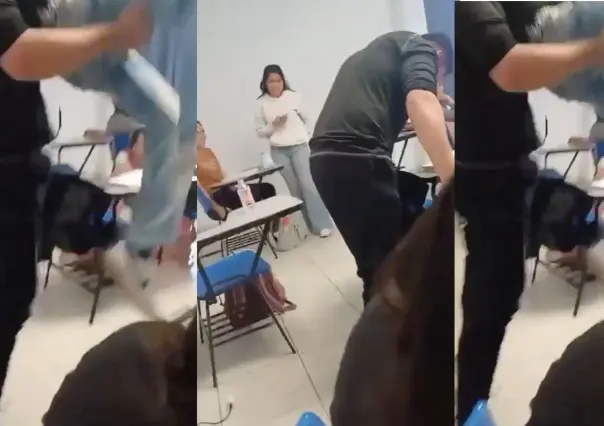 Estudiante de preparatoria azota contra el suelo a su compañero (VIDEO)