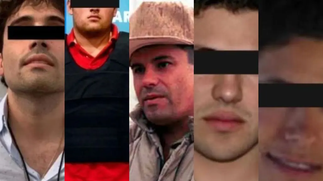 Ellos son todos los hijos de Joaquín El Chapo Guzmán, fundador del Cártel de Sinaloa