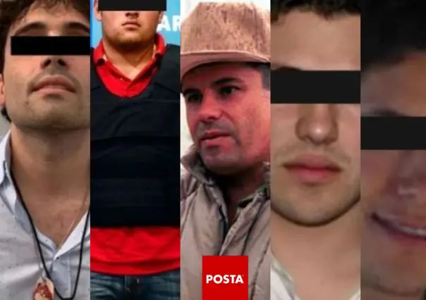 Ellos son todos los hijos de Joaquín El Chapo Guzmán, fundador del Cártel de Sinaloa