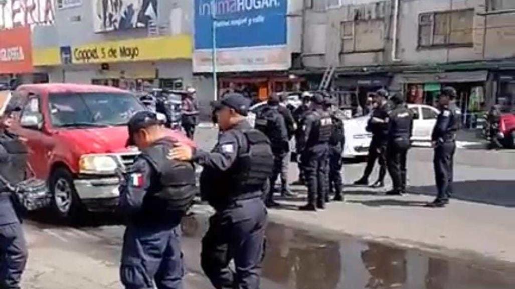 Fuerte operativo en la terminal de Toluca